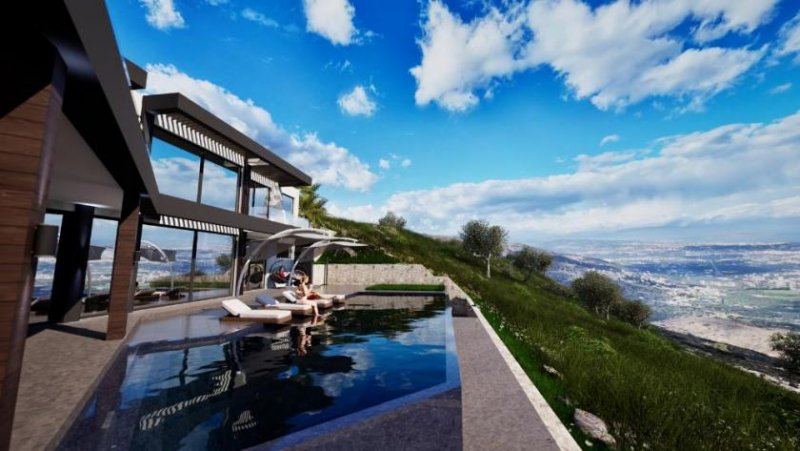 Malaxa Kreta, Malaxa: Neubau-Projekt! Villa am Hang mit Panoramablick auf die Souda-Bucht zu verkaufen Haus kaufen